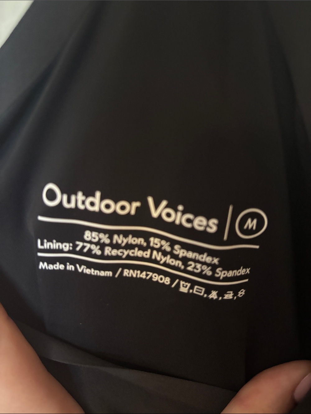 Outdoor Voices Black Slip Dress with Strappy Back - Picture 5 of 6